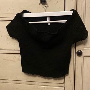 Xhilaration Black Crop Top